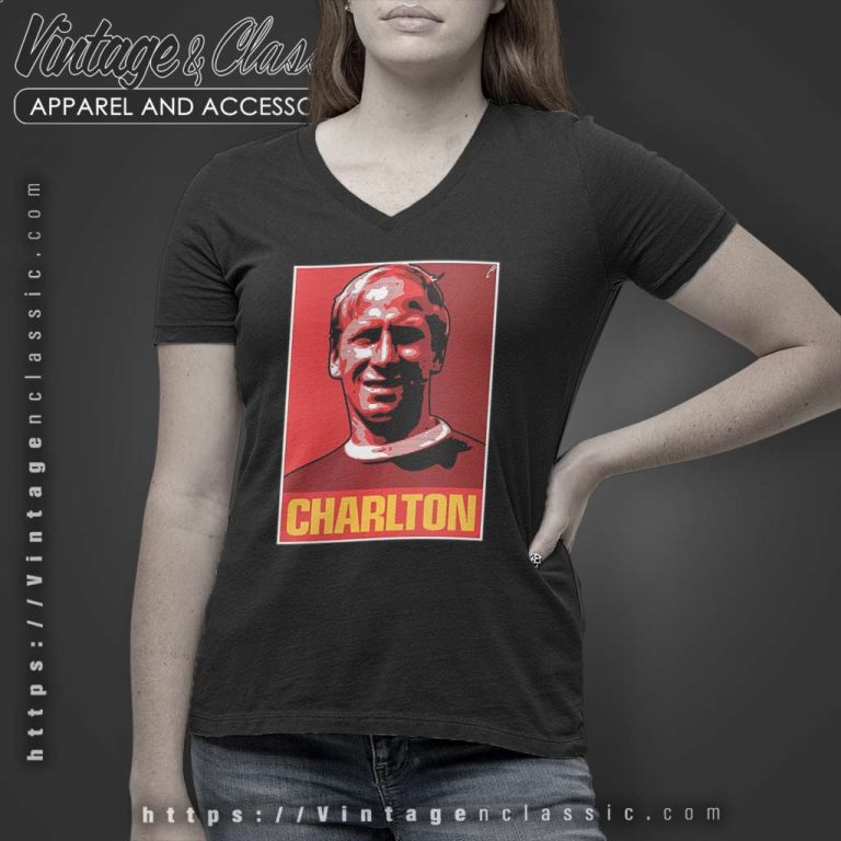 Bobby Charlton Posters Mu Fc Legends V Neck TShirt Bobby Charlton Posters Mu Fc Legends V Neck TShirt