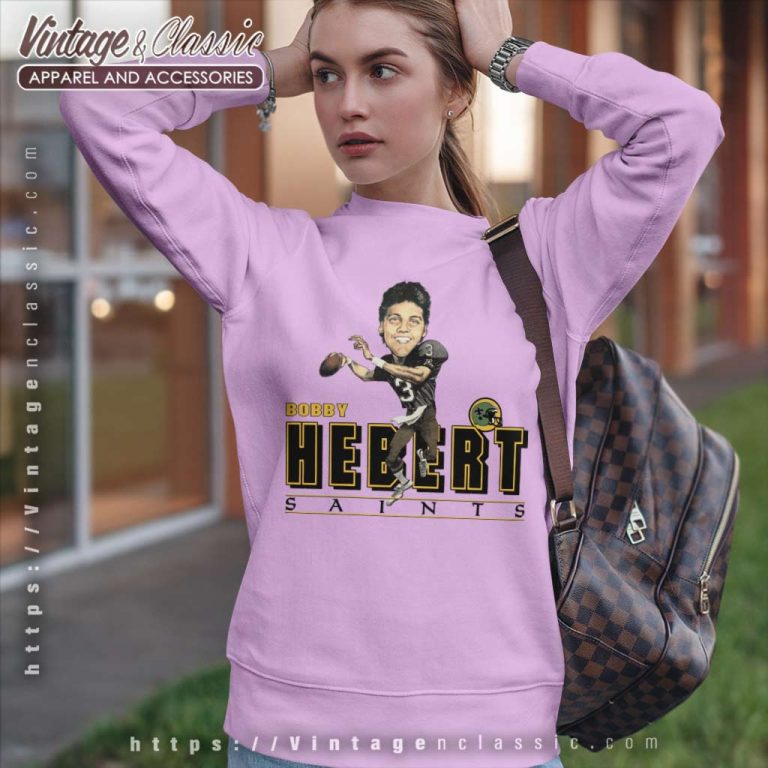 Bobby Hebert New Orleans Saints Cartoon Caricature Sweatshirt Bobby Hebert New Orleans Saints Cartoon Caricature Sweatshirt