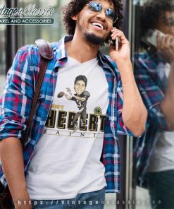 Bobby Hebert New Orleans Saints Cartoon Caricature V Neck TShirt