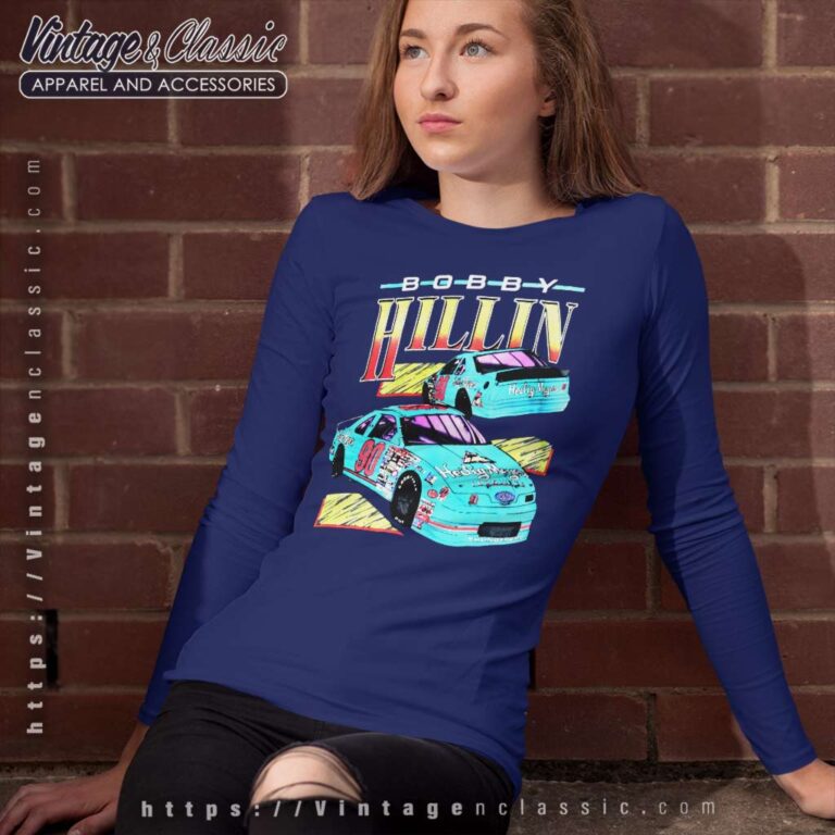 Bobby Hillin Nascar Vintage Long Sleeve Tee Bobby Hillin Nascar Vintage Long Sleeve Tee