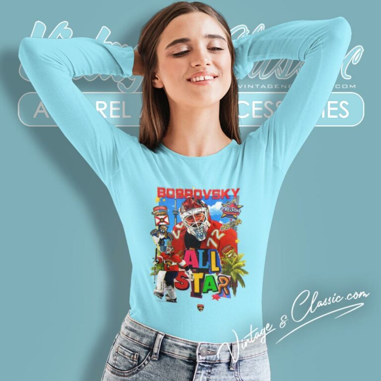 Bobrovsky Florida Panthers 2024 Nhl All Star Long Sleeve Tee Bobrovsky Florida Panthers 2024 Nhl All Star Long Sleeve Tee