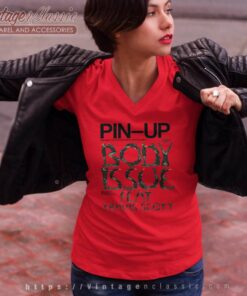 Body Issue Travis Scott Pin Up Magazine Shirt 4 Body Issue Travis Scott Pin Up Magazine V Neck TShirt