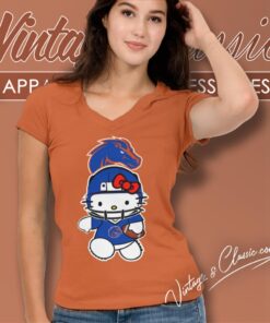 Boise State Broncos Hello Kitty V Neck TShirt