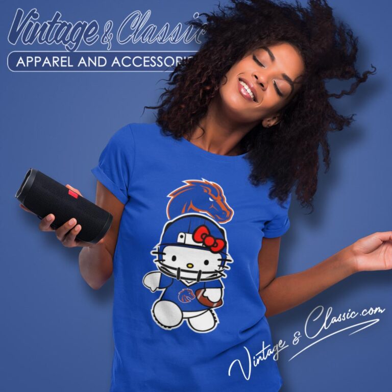 Boise State Broncos Hello Kitty Women T Shirt Boise State Broncos Hello Kitty Women T Shirt