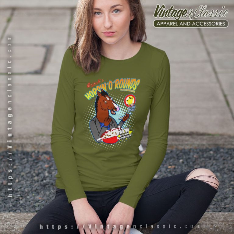 Bojack Horseman Cereal Long Sleeve Tee Bojack Horseman Cereal Long Sleeve Tee
