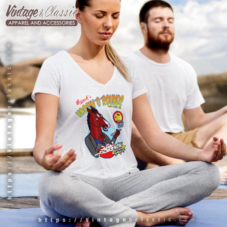 Bojack Horseman Cereal V Neck TShirt Bojack Horseman Cereal V Neck TShirt