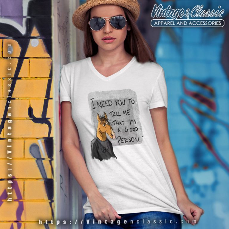 Bojack Horseman Loser V Neck TShirt Bojack Horseman Loser V Neck TShirt