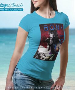 Bon Jovi 1985 Concert Shirt 7 Bon Jovi 1985 Concert Women TShirt