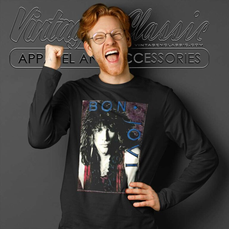 Bon Jovi 7800 Fahrenheit Long Sleeve Tee Bon Jovi 7800 Fahrenheit Long Sleeve Tee