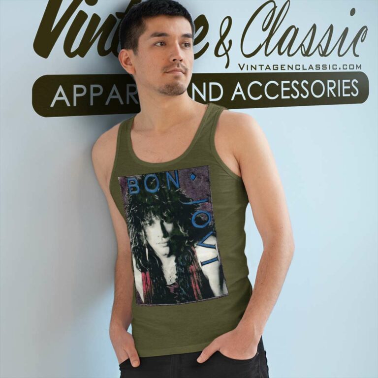 Bon Jovi 7800 Fahrenheit Tank Top Racerback Bon Jovi 7800 Fahrenheit Tank Top Racerback