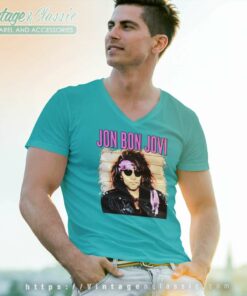 Bon Jovi Blaze Of Glory Shirt 6 Bon Jovi Blaze Of Glory V Neck TShirt