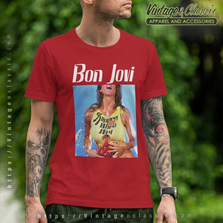 Bon Jovi Bon Slippery T Shirt Bon Jovi Bon Slippery T Shirt