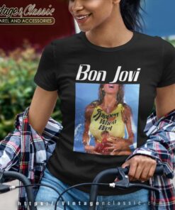Bon Jovi Bon Slippery Shirt 7 Bon Jovi Bon Slippery Women TShirt