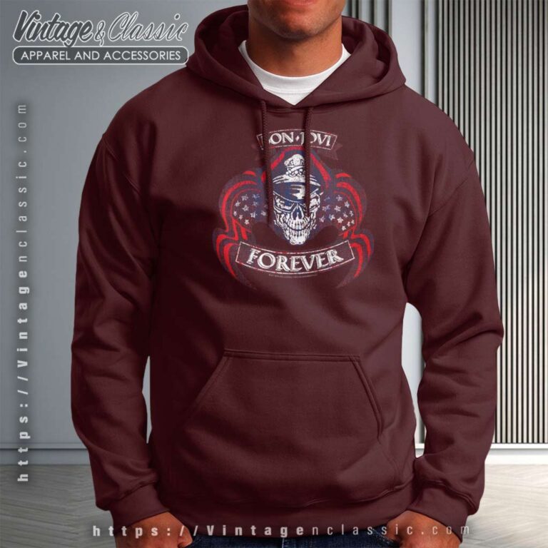 Bon Jovi Forever Skull Hoodie Bon Jovi Forever Skull Hoodie