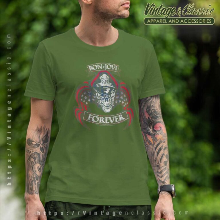 Bon Jovi Forever Skull T Shirt Bon Jovi Forever Skull T Shirt