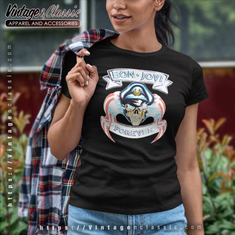 Bon Jovi Forever The Brotherhood Women TShirt Bon Jovi Forever The Brotherhood Women TShirt