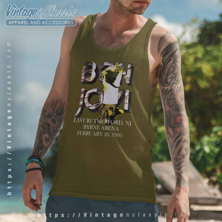 Bon Jovi Keep The Faith Tank Top Racerback Bon Jovi Keep The Faith Tank Top Racerback