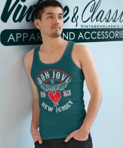 Bon Jovi New Jersey 1983 Shirt 6 Bon Jovi New Jersey 1983 Tank Top Racerback