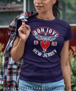 Bon Jovi New Jersey 1983 Shirt 7 Bon Jovi New Jersey 1983 Women TShirt