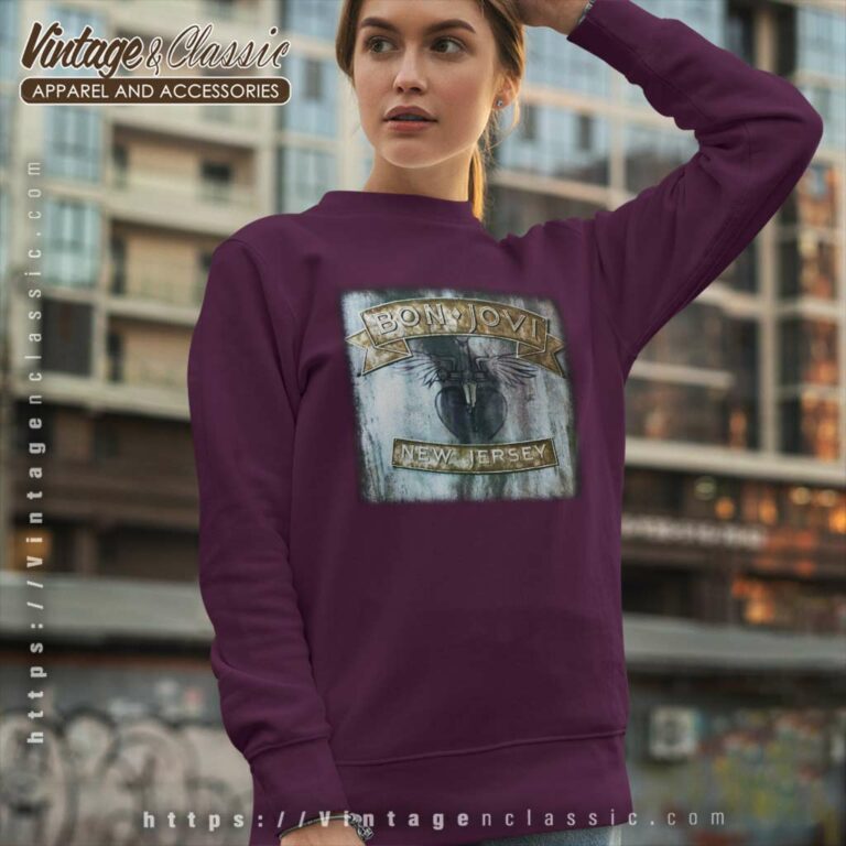 Bon Jovi New Jersey Black Sweatshirt Bon Jovi New Jersey Black Sweatshirt