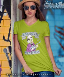 Bon Jovi New Jersey V Neck TShirt