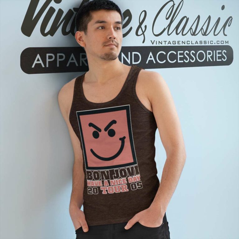 Bon Jovi Shirt Have A Nice Day Tank Top Racerback Bon Jovi Shirt Have A Nice Day Tank Top Racerback