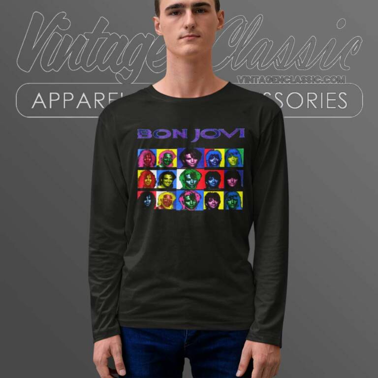 Bon Jovi Shirt Keep The Faith Tour Long Sleeve Tee Bon Jovi Shirt Keep The Faith Tour Long Sleeve Tee