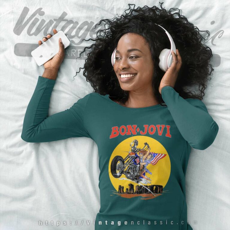 Bon Jovi Shirt Sworn To Fun Born To Ride Long Sleeve Tee Bon Jovi Shirt Sworn To Fun Born To Ride Long Sleeve Tee