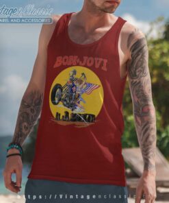 Bon Jovi Shirt Sworn To Fun Born To Ride 4 Bon Jovi Shirt Sworn To Fun Born To Ride Tank Top Racerback