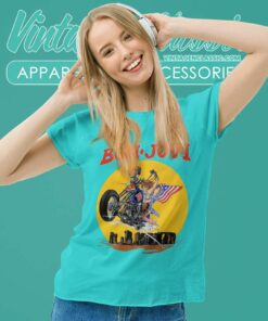 Bon Jovi Shirt Sworn To Fun Born To Ride 7 Bon Jovi Shirt Sworn To Fun Born To Ride Women TShirt