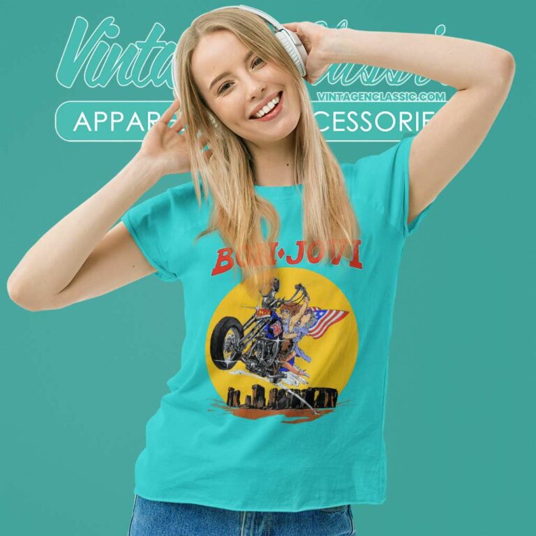 Bon Jovi Shirt Sworn To Fun Born To Ride Women TShirt Bon Jovi Shirt Sworn To Fun Born To Ride Women TShirt