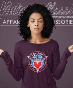 Bon Jovi Shirt You Give Love A Bad Name Long Sleeve Tee