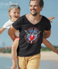 Bon Jovi Shirt You Give Love A Bad Name V Neck TShirt