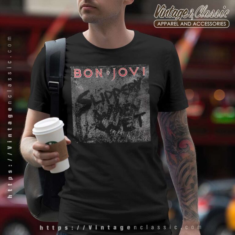 Bon Jovi Slippery Cover T Shirt Bon Jovi Slippery Cover T Shirt