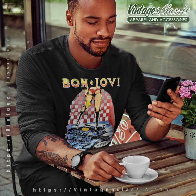 Bon Jovi Slippery When Wet Sweatshirt Bon Jovi Slippery When Wet Sweatshirt