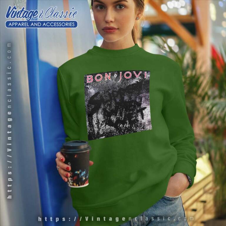 Bon Jovi Slippery When Wet Sweatshirt Bon Jovi Slippery When Wet Sweatshirt