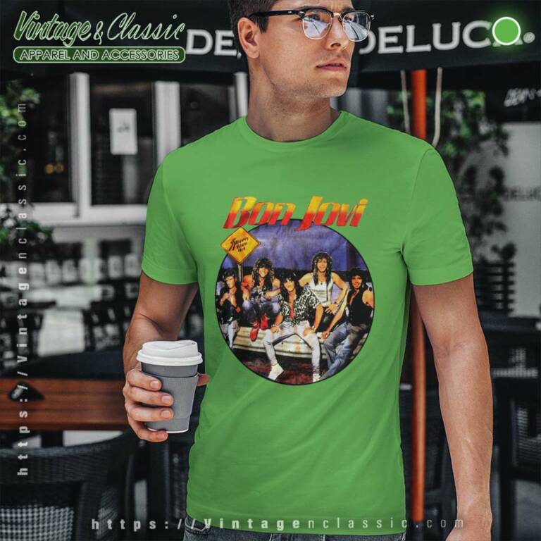 Bon Jovi Slippery When Wet T Shirt Bon Jovi Slippery When Wet T Shirt