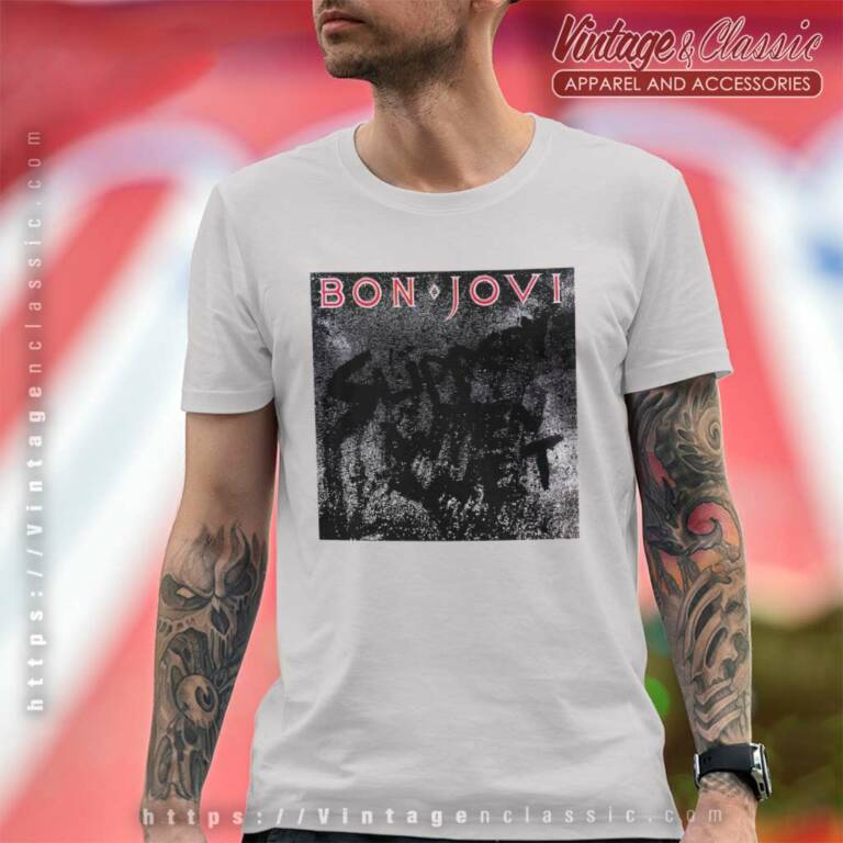 Bon Jovi Slippery When Wet T Shirt Bon Jovi Slippery When Wet T Shirt