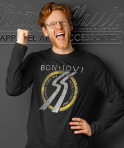 Bon Jovi Slippery When Wet World Tour Long Sleeve Tee