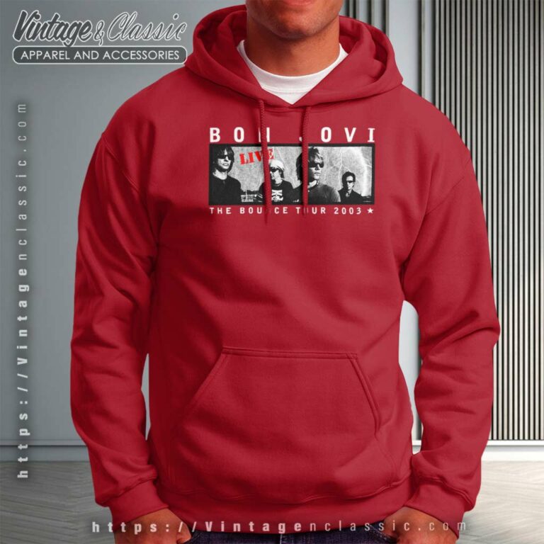 Bon Jovi The Bounce Tour Hoodie Bon Jovi The Bounce Tour Hoodie