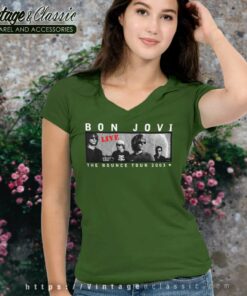 Bon Jovi The Bounce Tour V Neck TShirt