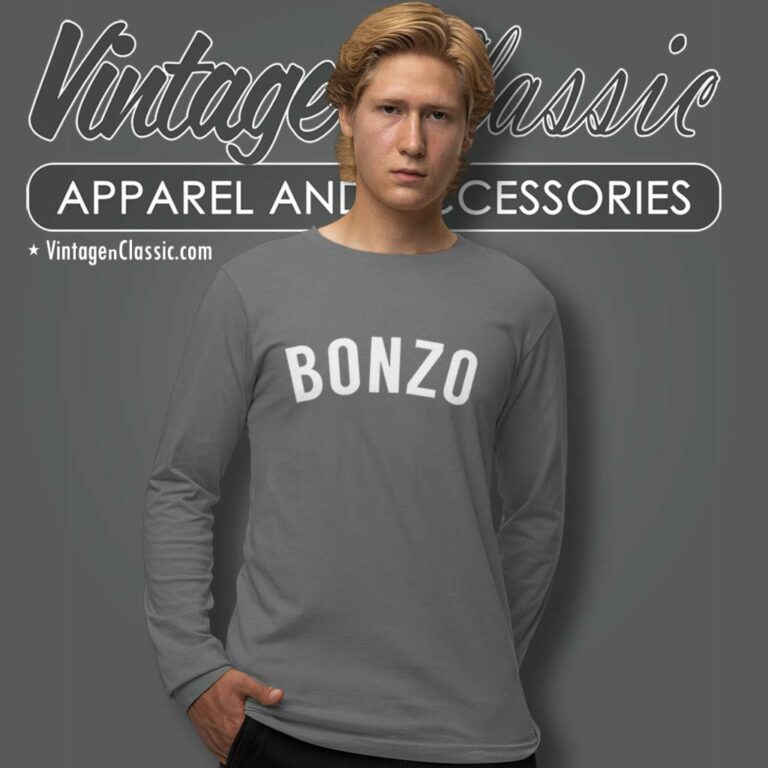 Bonzo Led Zeppelin John Bonham Classic Rock Long Sleeve Tee Bonzo Led Zeppelin John Bonham Classic Rock Long Sleeve Tee