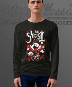 Boo Ghost Band Papa King Funny Longsleeve