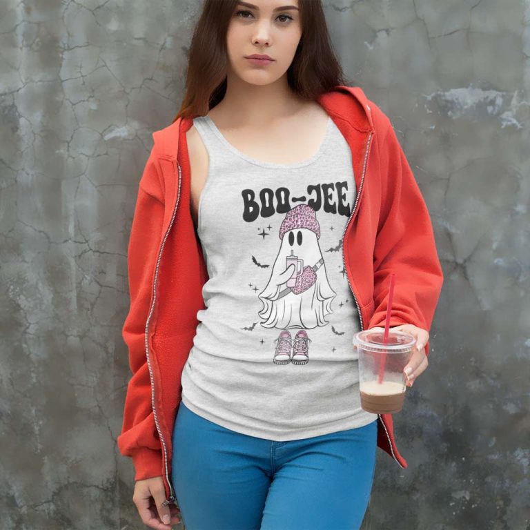 Boo Jee Ghost Halloween Spooky Season Tank Top Racerback Boo Jee Ghost Halloween Spooky Season Tank Top Racerback