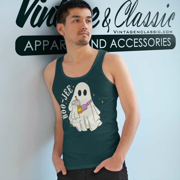 Boo Jee Ghost Halloween Tank Top Racerback Boo Jee Ghost Halloween Tank Top Racerback