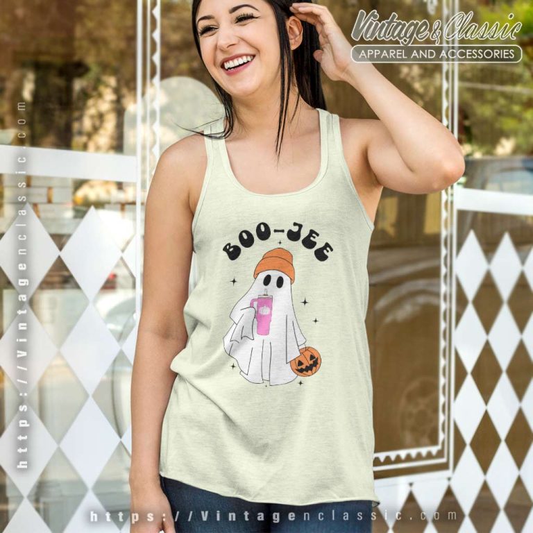 Boo Jee Ghost Pumpkin Tank Top Racerback Boo Jee Ghost Pumpkin Tank Top Racerback