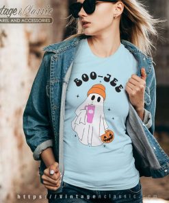 Boo Jee Ghost Pumpkin V Neck TShirt