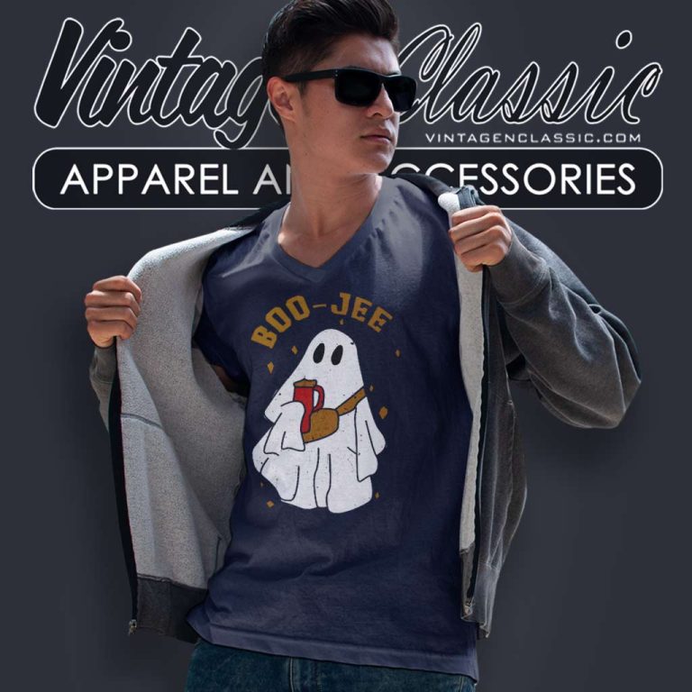 Boo Jee Ghost Shirt Boo Sheet V Neck TShirt Boo Jee Ghost Shirt Boo Sheet V Neck TShirt