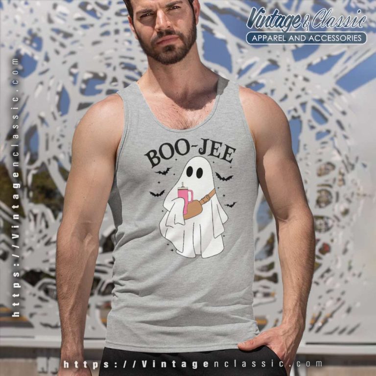 Boo Jee Ghost Shirt Boojee Ghost With Cup Tank Top Racerback Boo Jee Ghost Shirt Boojee Ghost With Cup Tank Top Racerback