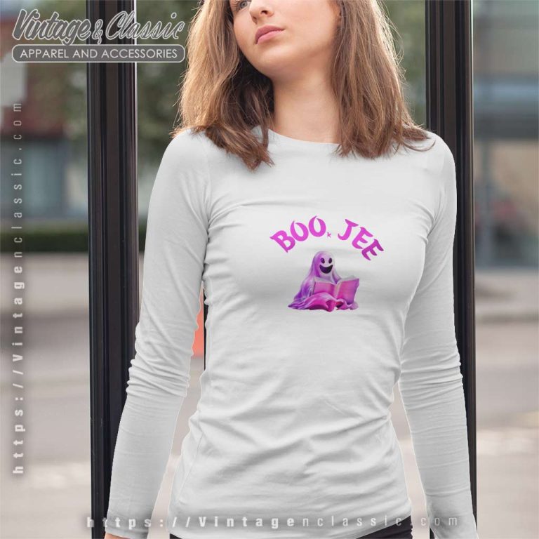 Boo Jee Ghost Shirt Cute Halloween Long Sleeve Tee Boo Jee Ghost Shirt Cute Halloween Long Sleeve Tee